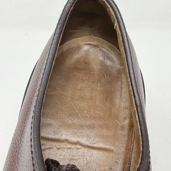 Dexter Derby Dress Shoes Mens 10.5 D Brown Pebble Grain Leather Oxford USA main image 5